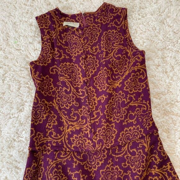 Vintage Johnathan Logan Dropped Flare Waist Dress - Picture 4 of 7